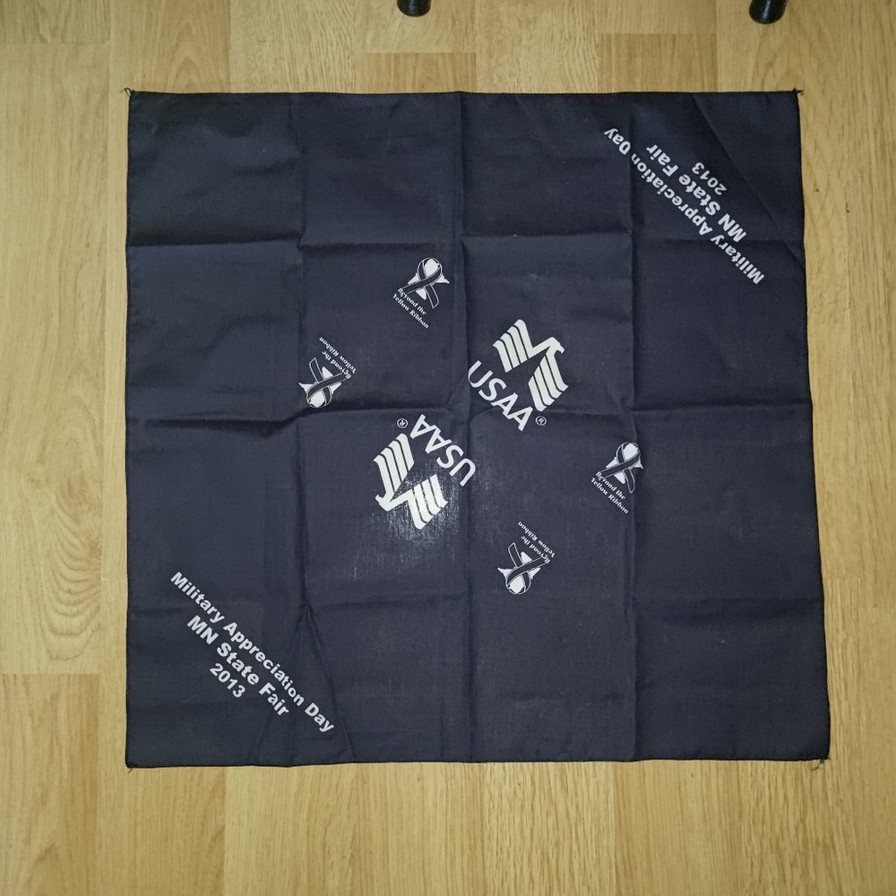 2013 USAA Military Appreciation Day MN State Fair Bandana Handkerchief Scarf